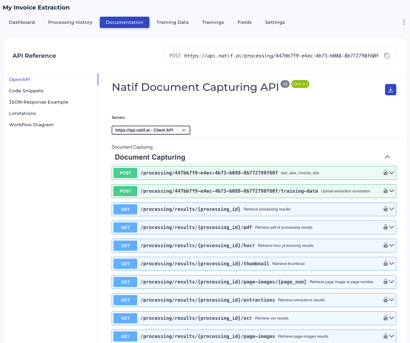 OpenAPI documentation