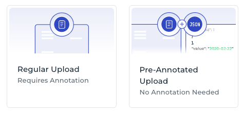 Regular vs Pre-Annotated Upload