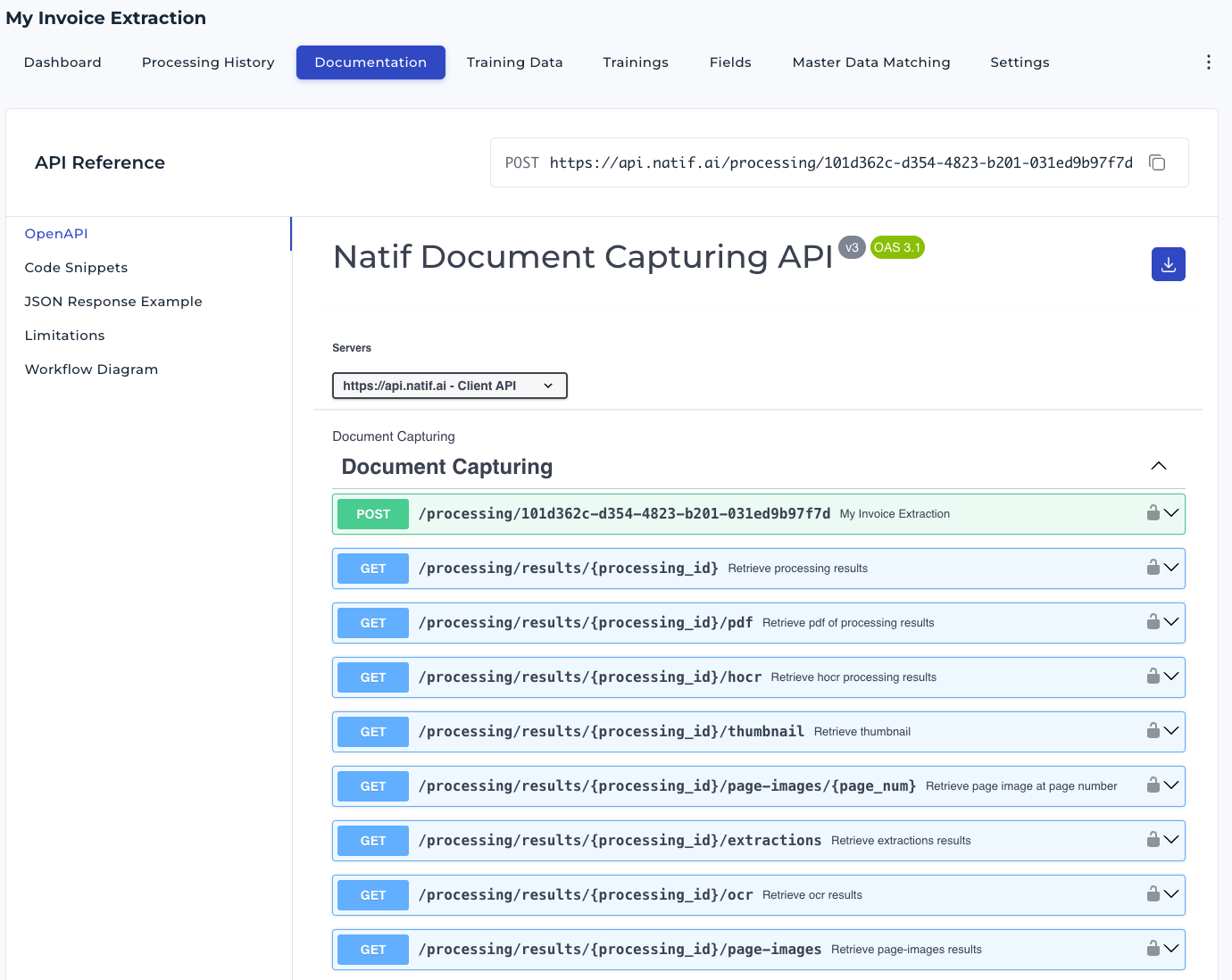 OpenAPI documentation